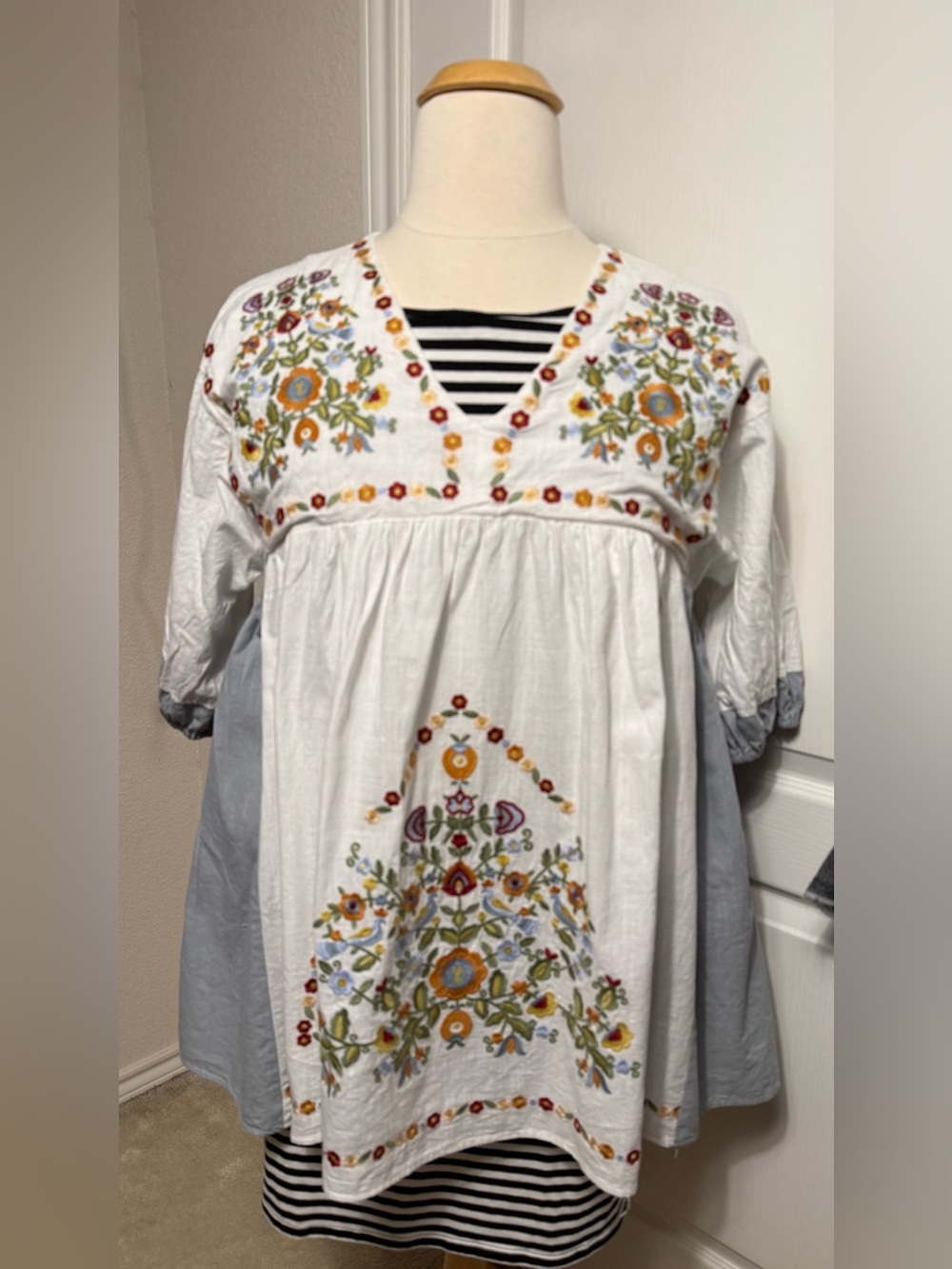 Playa Del Carmen Embroidered mini dress size M - Picture 5 of 17